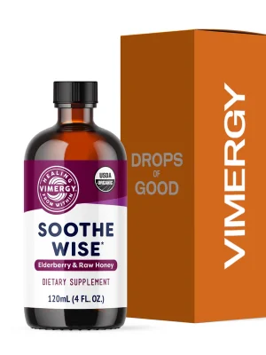 USDA Organic Soothe Wise* Elderberry & Raw Honey Formula