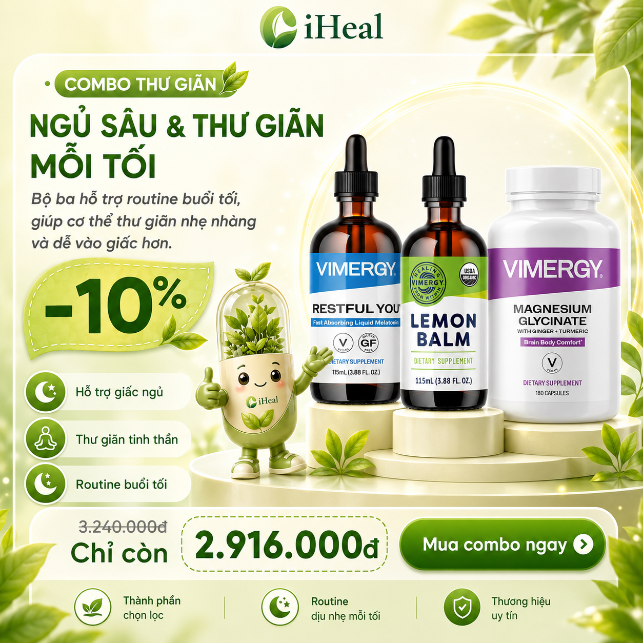 Combo Thư giãn & Giấc ngủ